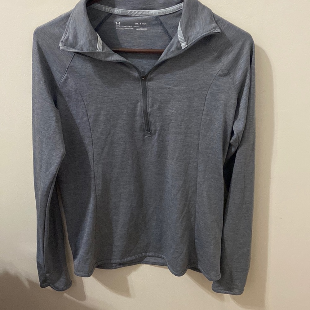 Under Armour Fitted Heat Gear Quarter Zip; S - Picture 1 of 5